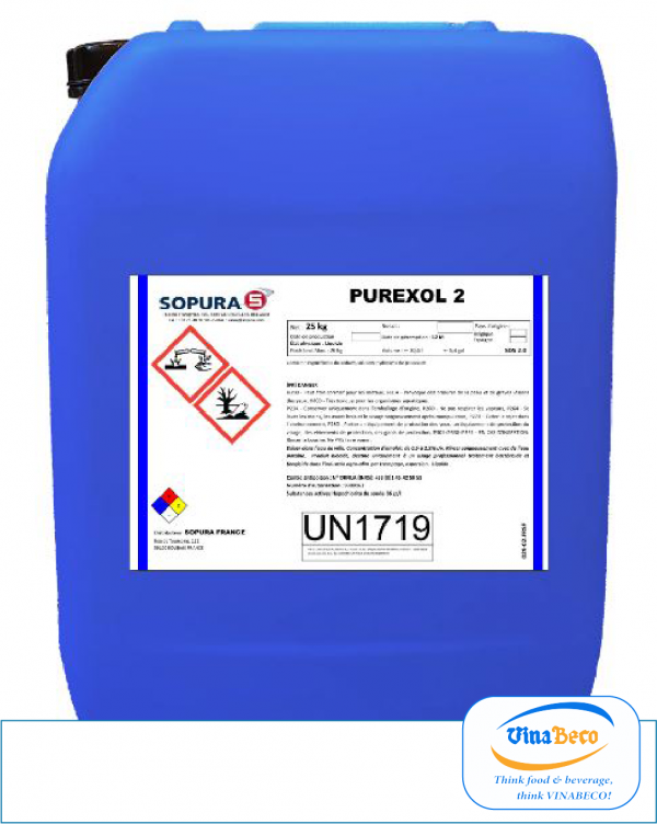 Purexol 2 - Hóa chất CIP - VinaBeco - Công Ty CP Công Nghệ Bia Rượu Nước Giải Khát Việt Nam